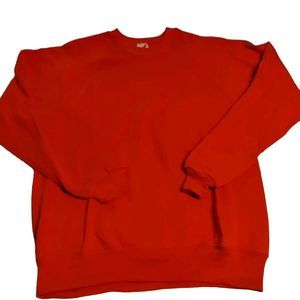 vintage jerzees sweatshirt blank new with tags large USA Orange